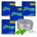 Airwaves Chewing Gum Mint Flavour - 108 Pieces in 4 Packs - Menthol & Eucalyptus Bundle with On-The-Go Silver Window Lid Tin - Cooling and Breath-Freshening for Long-lasting Freshness