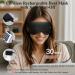 Heated Eye Mask - Vowleike Silk Cordless & Washable Eye Compress for Dry Eyes | Electric Temperature Control Heating Pad for Stye Relief & Eye Fatigue (Black - Buy Online on GoSupps.com