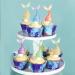 Cyodoos 25Pcs Mermaid Tails Cupcake Toppers Mermaid Tail for Mermaid Party Decoration Baby Shower Party Supplies (two-sided) - Buy Online on GoSupps.com