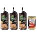 Italian Gourmet E.R. Riso Gallo Gallotte Le Nere Set of 3 Whole Grain Cakes in Black Rice and Corn 100 g Pack + Italian Gourmet Tomato Pulp 400 g