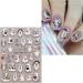 5D Halloween Nail Stickers 4 Sheets 5D Self-Adhesive Embossed Nail Decal Ghost Nail Art Decoration Design Supplies - Buy Online on GoSupps.com