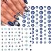 DIY Nail Decal Self-adhesive Design Easy to Apply Eye Evil Nail Art Sticker Lucky Blue Colorful 3D Nail Decals Evil Eye Nail Sticker(WG840) - Buy Online on GoSupps.com