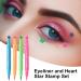 Eye Liner Stamp Eyeliner Liquid Eyeliner Tool Waterproof Stamp Pen with 4 Shades Includes Stars and Heart Stencils Long Lasting Smudgeproof Makeup for Parties and S - Buy Online on GoSupps.com