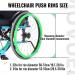 Wheelchair Push Rim Covers Wheelchair Rear Wheel Push Ring Silicone Protective Cover Wheelchair Handrim Covers Wheelchair Accessories (Color : 004 Size : 22in) 22in 004 - Buy Online on GoSupps.com