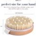 MainBasics Dry Body Brush - Exfoliating Body Scrubber with Boar Bristles for Skin Exfoliation, Circulation Boost, Cellulite Treatment, and Lymphatic Drainage - Buy Online on GoSupps.com