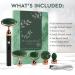 Vibrating Jade Face Roller & Massager - 5 in 1 Rechargeable Tool for Soft Skin & Relaxation | Soothes Puffy Eyes - Green Quartz Beauty Set - Buy Online on GoSupps.com