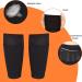 Soccer Shin Guard Sleeve with Pocket for Teens - Black | Compression Calf Support for Youth Soccer Players - Buy Online on GoSupps.com