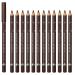 12 PCS Eyebrow Pencil Eyeliner Set Natural Matte Cosmetic Eyeliner Eyebrow Pencil Waterproof Eye Brow Pencil Long Lasting Eyebrow Pencil Smudge Proof Matte Long Lasting Makeup Eye Liners (Light Brown)