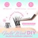 Calaili Self-Adhesive Eyelash Cluster Set - 72 D Curl Glue-Free Reusable Easy Application for Beginners - Includes Tweezers (ZBP08) - Buy Online on GoSupps.com