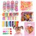 780 pieces girls hair accessories set baby hair tie set hair clips hairpins mini hair clip hair ropes hair bands pink gift box for girls baby children