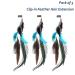 MWOOT 3Pcs Peacock Feather Hair Extensions for Women - Halloween Costume & Bohemian Hippie Accessories - Buy Online on GoSupps.com