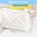 Floral Cotton Travel Toiletry Bag - Cherry-White | Portable Makeup Storage for Women and Girls - Buy Online on GoSupps.com