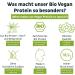 Vegan Protein Powder 600g - Soy-Free Bio-Neutral Low-Carb No Added Sweeteners - High Protein (3k) for Baking - Made in Germany - Buy Online on GoSupps.com