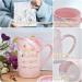 Shop Bokalaka Pink Ceramic Coffee Cup for Mom - Perfect Mother's Day Gift | 400ml with Lid Spoon & Gift Box - Best Mom in the World! - Buy Online on GoSupps.com