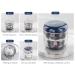 MURRI&MURRDI Dark Blue Retainer Case Denture Bath Box with Strainer Basket | Mouth Guard & Braces Cleaner Cup | Cute Holder for Travel Cleaning - Buy Online on GoSupps.com