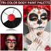 Clown Makeup Kit | Black White Red Face & Body Paint for Halloween SFX Cosplay Joker Zombie & Vampire Looks - Buy Online on GoSupps.com
