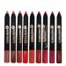 MEICOLY 9-Color Matte Lipstick & Lip Liner Set for Black Women | Velvet Durable Combination Kit with Large Sharpener - Buy Online on GoSupps.com