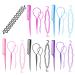 Topsy Hair Styling Tool Kit with Bun Maker, Combs, Braiding Tools - Ponytail Design & French Twist Styling - Buy Online on GoSupps.com