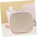 Mini Leather Bracers Makeup Kit Storage Bag - Portable Multifunctional Organizer for Lipsticks, Period Pouch, and Cosmetics - Beige 13x13cm - Buy Online on GoSupps.com