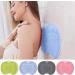 Non-Slip Silicone Foot Brush & Back Scrubber for Shower - Massage Pad with Suction Cups (Red) | International Shipping - Buy Online on GoSupps.com