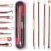 Blackhead Remover Tool Pimple Popper Tool Kit Stainless Steel Acne Needles Easy Removal of Pimples Acne Whitehead Blemish Zit Removing Forehead Facial and Nose (Rose Gold)