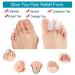 Sumiwish Flanged Toe Spacer - 12 Pack Bunion Corrector & Silicone Toe Separator for Overlapping Toes | Size L&S - Optimal Comfort & Support - Buy Online on GoSupps.com