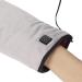 Heated Gloves 3 Settings Electric Heated Mittens Gloves Heated Beauty Hand Mittens Heating Gloves for Spa Hand Care Women Beauty Nail Art Manicure Warmer Mittens Warming Mitts USB(grey)