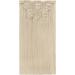 Moresoo 22 Inch Platinum Blonde Clip in Human Hair Extensions - 7 Pieces/120g #60 - Buy Online on GoSupps.com