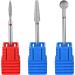 YUXIANLB 3 Pcs Diamond Nail Drill Bits Set - Nail Polishing & Grind Tools for Dead Skin Cleaning, Acrylic & Gel Nails - 3/32 Inch - Silver - Buy Online on GoSupps.com