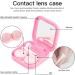 GEARMAX 4-Piece Contact Lens Storage Set | Portable Cases with Tweezers & Mirror | Ideal for Home & Travel - Buy Online on GoSupps.com