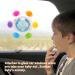 Shop Cldy Baby Teething Ring - Rudder Grasping Toy & Teething Aid for 3+ Months | 12 Cards 24 Patterns Rotating Fidget Spinner - Ideal Nursing Accessories - Buy Online on GoSupps.com