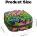 Floral Abstract Sanitary Napkin Storage Bag | Menstrual Cup Pouch | Nursing Pad Holder | Period Bag for Women & Girls - Multi-colored - Buy Online on GoSupps.com