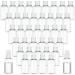 100 Pack 50ML Plastic Empty Bottles Clear Travel Containers Travel Size Bottles with Flip Cap, HDPE Squeezable Refillable Toiletry/Cosmetic Bottles (clear) 100 Clear