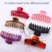 GLAMFIELDS Large Claw Clips 6 Pack for Thick & Thin Hair - Strong Hold, Non-Slip Matte Hair Clips in Pink, Black, Brown - 4.3 inch - Buy Online on GoSupps.com