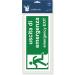 Pubblimania Emergency Exit Sticker - Durable PVC for Indoor/Outdoor Use (29cm x 13cm) | International Shipping Available - Buy Online on GoSupps.com