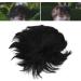 Men Short Black Wig Handsome Male Short Hair Topper Men's Fluffy Toupee Synthetic Halloween Costume Toupee for Men Daily Party Use Not Easy to Fall Off - Buy Online on GoSupps.com