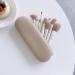 Portable Silicone Waterproof Makeup Brush Holder for Women - Stylish Champagne Organizer for Travel & Home - Buy Online on GoSupps.com