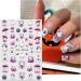 Halloween Nail Stickers 12 Sheets Self-Adhesive Nail Decal Cobweb Ghosts Pumpkin Nail Art Decoration Design Supplies - Buy Online on GoSupps.com