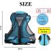 OMOUBOI Inflatable Snorkel Vest for Adults - Blue | Buoyancy Jacket for Kayaking, Swimming & Snorkeling | Portable Diving Gear | 96-220 lbs - Buy Online on GoSupps.com
