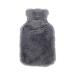Maie's hand warmer winter heat bottles with cozy fluffy plush art fur gray cover for back neck waist hand bed warm