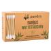 Pandoo 14 Pack Bamboo Cotton Swabs - 2800 Pieces | 100% Biodegradable Vegan Compostable | Eco-Friendly Easter Sticks Without Plastic - Buy Online on GoSupps.com
