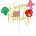 Arthsdite 1Pc Mushroom Cake Topper Mushroom Birthday Cake Decorations for Girls Boys Mushroom Snail Happy Birthday Decorations Theme Party Supplies - Buy Online on GoSupps.com