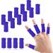 Ednyzakrn 20 pieces of finger protection in the event of injury finger bandage finger bandage stretchy finger cover for trigger finger arthritis swelling basketball finger protection unit size blue 20