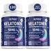 NEVISS Melatonin 50 mg for Adults - Extra Strength 9-in-1 Fast Dissolve Sublingual - High Dose with Magnesium Glycinate Vitamin D3 Ashwagandha Lemon Balm Chamomile Sugar Free Vegan 120 Tablets 60 Count (Pack of 2)