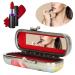 Vintage Floral Lipstick Holder with Mirror - Mini Lip Gloss Organizer & Jewelry Storage Box for Women - Buy Online on GoSupps.com