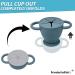 BraveJusticeKidsCo Collapsible Silicone Snack Cup | Blue Steel Snack Catcher for Toddler and Baby | Snack Attack II - Buy Online on GoSupps.com