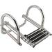 YaeMarine Stainless Steel 4-Step Telescoping Folding Dock Ladder for Boat, Yacht, Swimming Pool - Durable and Convenient - Buy Online on GoSupps.com