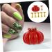 FRCOLOR Pumpkin Slices Nail Holder Nail Practice Stand Nail Beauty Stand Nail Art Tip Holder Nail Tip Training Stand Crystal Holder Fake Nail Stand Cosmetic Base Red 5.5X4cm red - Buy Online on GoSupps.com