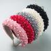 scicent Black Headband Faux Pearl Head Bands Wide Thick Hairbands Bridal Beaded Elegant Hair Hoop Wedding Hair Styling Accessories for Women Girls Black - 16801 - Buy Online on GoSupps.com