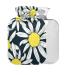 Hot Water Bottle with Cover Chamomile BPA Free 2L Large Hot Water Bag for Pain Relief Back Pain Hot and Cold Therapy